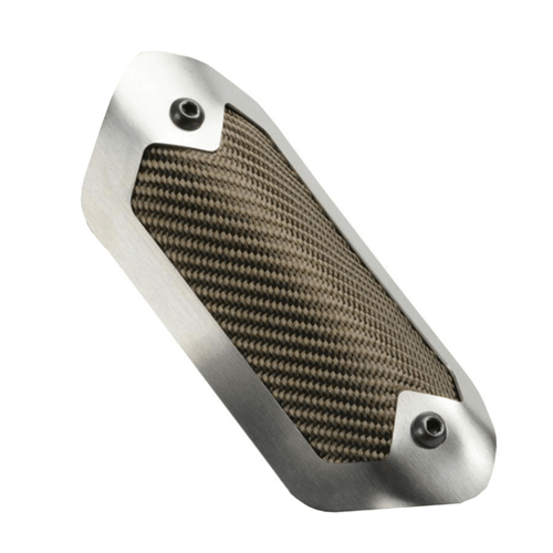 PipeShield Flexible Heat Shield - 3.5" x 6.5" - Brushed / Titanium