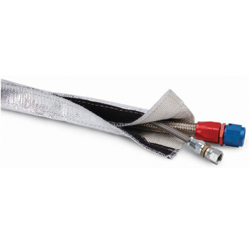 Heat Shroud™ 1" I.D. x 3ft - Aluminized Sleeving-hook & loop edge