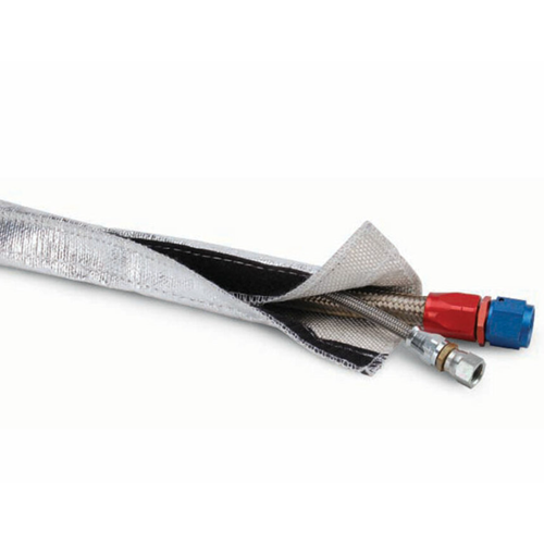 Heat Shroud™ 2-1/2" x 3ft - Aluminized Sleeving-hook & loop edge