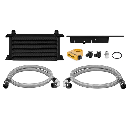 Mishimoto 2003-2009 Nissan 350Z/2003-2007 Infiniti G35 Coupe Thermostatic Oil Cooler, Blk