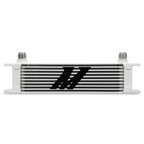 Mishimoto Universal 10-Row Oil Cooler, White