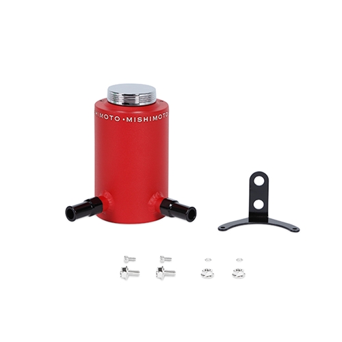 Mishimoto Aluminum Power Steering Reservoir Tank, Wrinkle Red