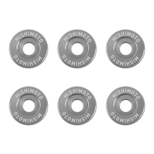 Mishimoto M6 X 1.0 Fender Washer and Bolt Kit, 20mm OD, 6 pcs, Gunmetal