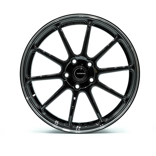 RF03RR 18x8.5 +35 offset 5x114.3 73.1 Cone Black Machining