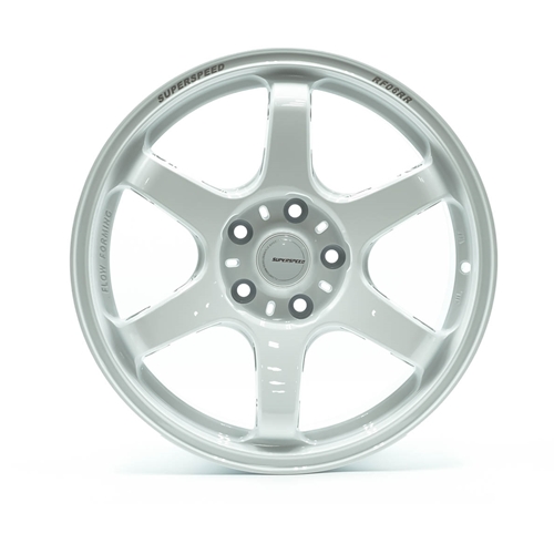 RF06RR 18x9.5 +38 offset 5x120 64.1 Cone Speed White