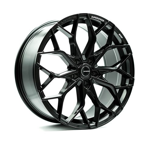 RF07 20x9 +25 offset 5x112  66.6 Ball Matt Black