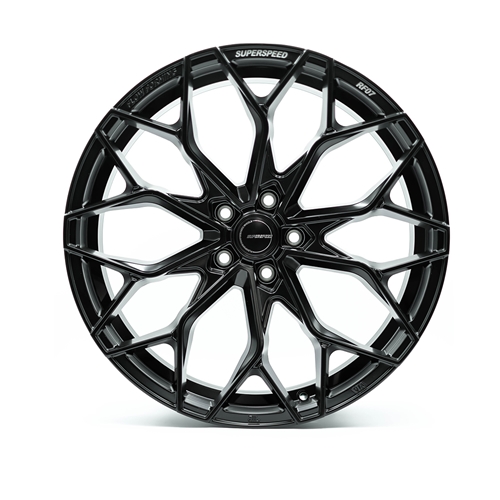 RF07 20x10.5 +27 offset 5x112  66.6 Ball Matt Black