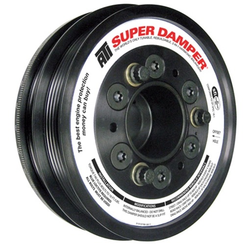 ATi Super Harmonic Dampers - Honda F-Series Super Dampers Race Damper - Damper is not a slip fit. Includes required special timing cover seal. Does NOT fit with the OEM water pump.