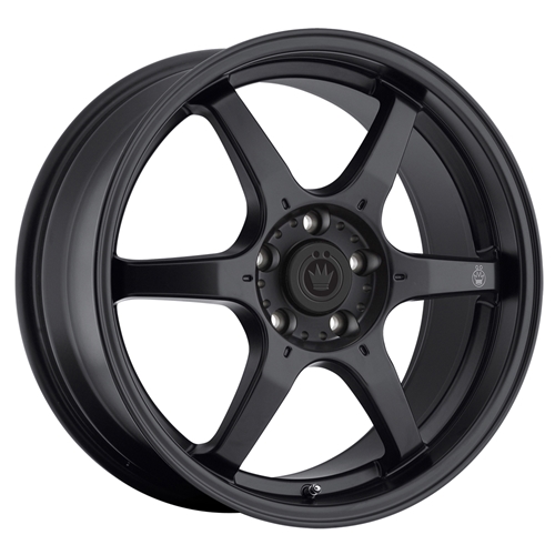 KONIG BACKBONE 15X6.5 4X100 ET38 Matte Black Milling Logo on Spoke