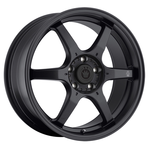 KONIG BACKBONE 16X7 4X100 ET40 Matte Black Milling Logo on Spoke