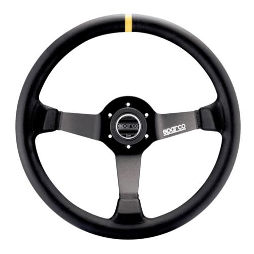 SPARCO STEERING WHEEL 345 LEATHER BLACK