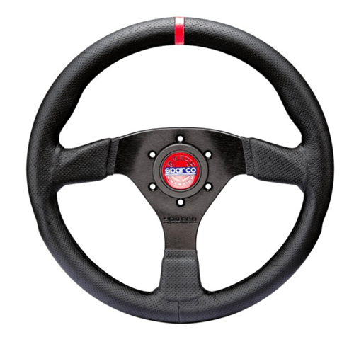 SPARCO STEERING WHEEL R383 CHAMPION BLK/BLK