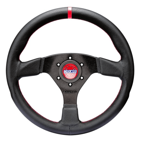 SPARCO STEERING WHEEL R383 CHAMPION BLK/RED