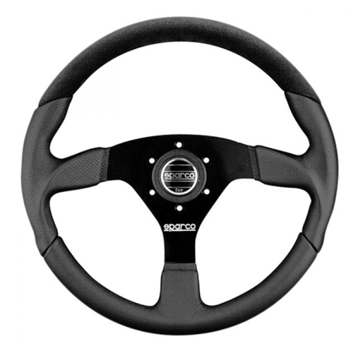 SPARCO STEERING WHEEL L505 LAP 5  BLK/BLK/BLK