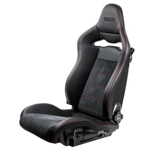 SEAT SPX MATTE BLK/RED LFT