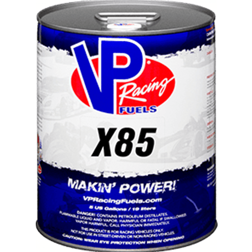 VP RACING 5 GALLON PAIL - X85 (E85) ***WILL NOT SHIP***