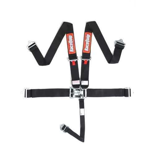 Race Quip 5-point Latch & Link Harness - Black