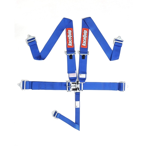 Race Quip 5-point Latch & Link Harness - Blue