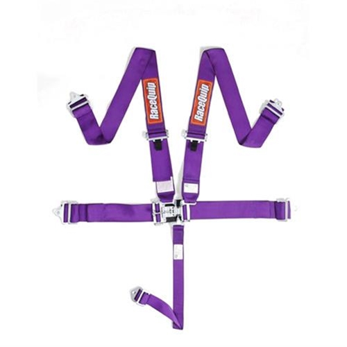 Race Quip 5-point Latch & Link Harness - Purple