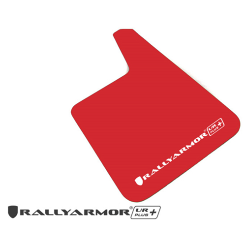 Universal UR Plus Red Mud Flap White Logo