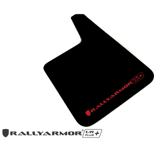 Universal UR Plus Black Mud Flap Red Logo