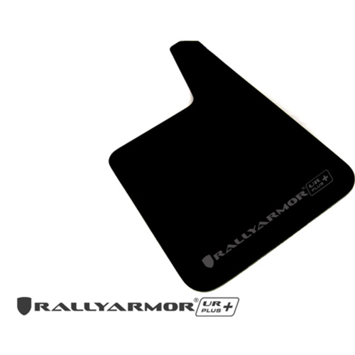 Universal UR Plus Black Mud Flap Grey Logo