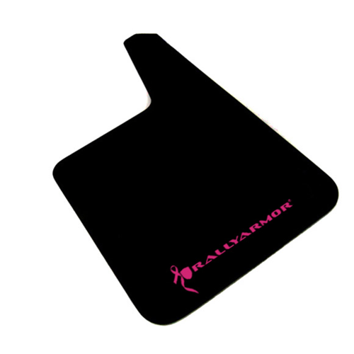 Universal Basic Plus Black Mud Flap Breast Cancer Pink Logo