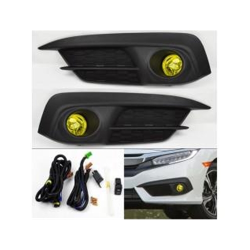 Fog Light Kit - Honda Civic 16-19 2/4dr Yellow (*Not fit Touring & Sedan Model)