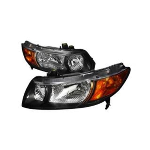 JDM Brand Headlights - Honda Civic 06-11 2DR Black Housing