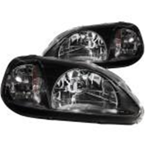 JDM Brand Headlights - Honda Civic 99-00 Black Housing