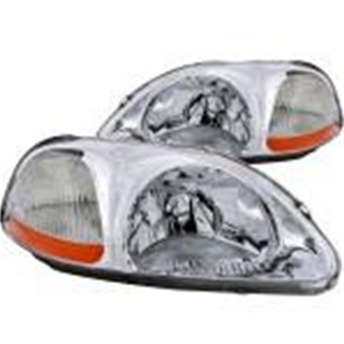 JDM Brand Headlights - Honda Civic 96-98 Chrome Housing