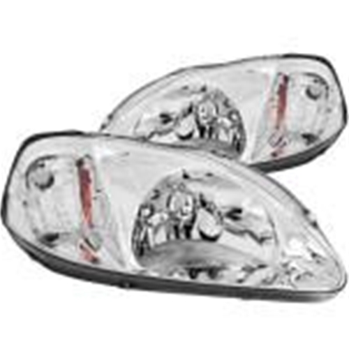 JDM Brand Headlights - Honda Civic 99-00 Chrome Housing