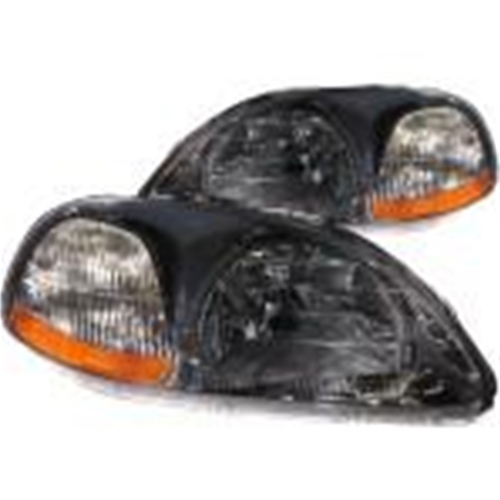 JDM Brand Headlights - Honda Civic 96-98 Gunmetale Housing