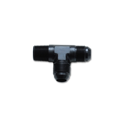 Male Flare Tee with Pipe On Run Tee Adapter Fitting; Size: -3AN x 1/8" NPT