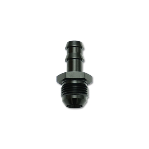 Male AN to Hose Barb Straight Adapter Fitting; Size: -6AN Hose Size: 3/8"