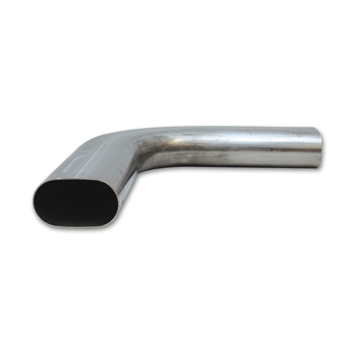 90 Degree (horizontal) Oval Mandrel Bend, 3.5"