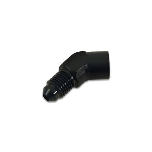 45 Degree Male AN to Female NPT Adapter, AN Size: -3; NPT Size: 1/8"