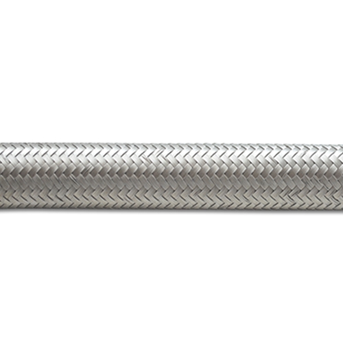 2ft Roll of Stainless Steel Braided Flex Hose; AN Size: -4; Hose ID 0.22"