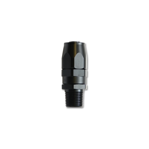 Male Straight Hose End Fitting; Size: -6AN; Pipe Thread 1/8" NPT