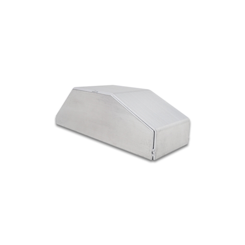 Horizontal Intercooler End tank, 4.00"W x 9.85"L x 3.00" Thick