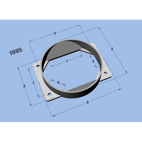 Mass Air Flow Sensor Adapter Plate, for Mitsubishi Applications