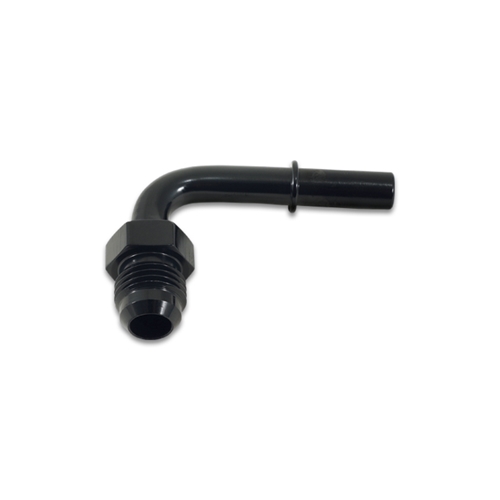 90 Degree Male AN Push-On EFI Adapter, AN Size: -6; Barb Size: 0.3125"