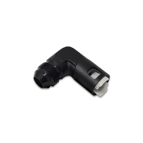 90 Degree Male AN Quick Disconnect EFI Adapter, AN Size: -6; EFI Line Size: 3/8"