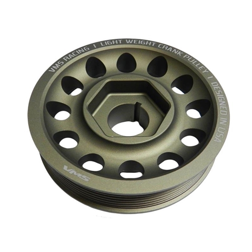 VMS Aluminum Crankshaft Pulley OEM Size Style Honda Acura B-Series Race (Alternator Belt Only)