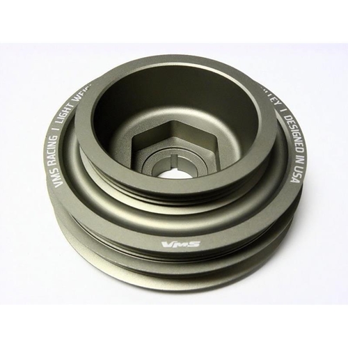 VMS Aluminum Crankshaft Pulley OEM Size Style Honda Acura B-Series Street