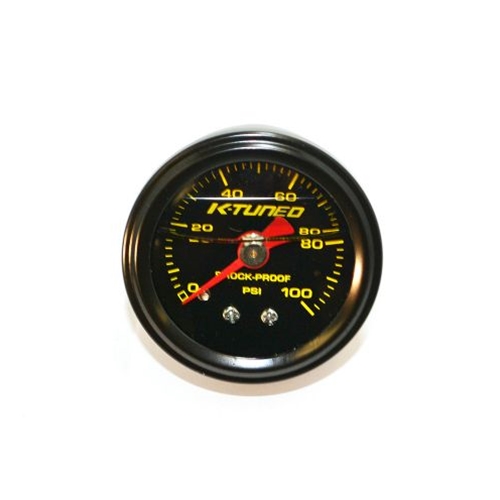 K-Tuned Fuel Pressure Gauge, Liquid Filled (0-100 psi)