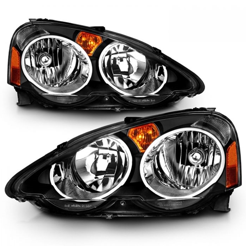 ACURA RSX 02-04 CRYSTAL HEADLIGHTS BLACK