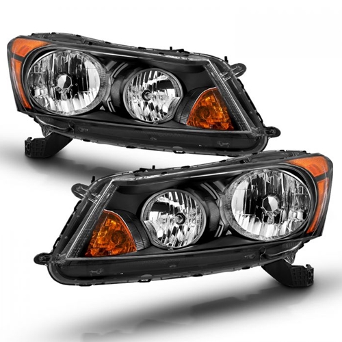 HONDA ACCORD 4DR 08-12 BLACK HEADLIGHTS