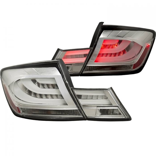 HONDA CIVIC 13-15 4DR L.E.D TAIL LIGHTS CHROME