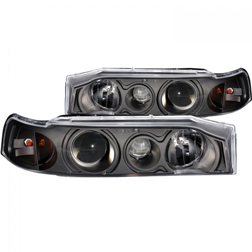 HONDA ACCORD 90-93 PROJECTOR HEADLIGHTS BLACK CLEAR